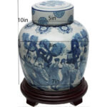 Handmade Ceramic / Porcelain Ginger Jar - Image 2