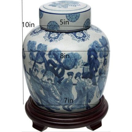 Handmade Ceramic / Porcelain Ginger Jar - Chic Decora