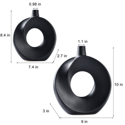 Handmade Ceramic / Porcelain Table Vase - Chic Decora