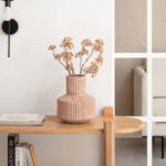 Handmade Ecomix Decorative Vase with Ribbed Detailing - Modern Accent for Home Decor - Image 2