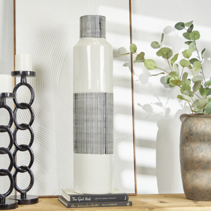 Handmade Stoneware Floor Vase - Chic Decora