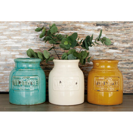 Harford Ceramic Decorative Urns & Jars (Set of 3) - Chic Decora