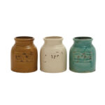 Harford Ceramic Decorative Urns & Jars (Set of 3) - Image 4