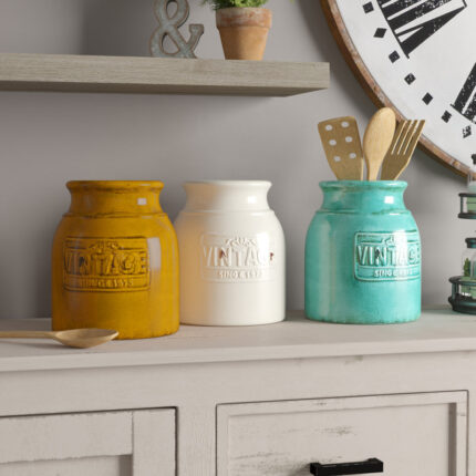 Harford Ceramic Decorative Urns & Jars (Set of 3) - Chic Decora