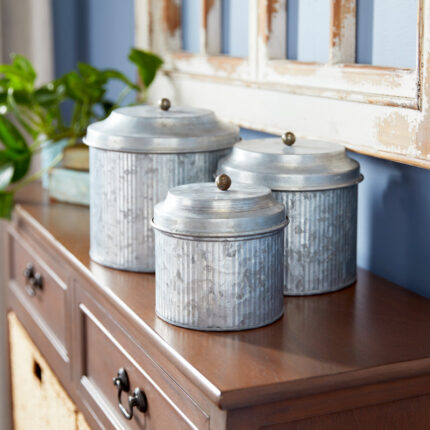 Hasler Metal Kitchen Canister Set - Chic Decora