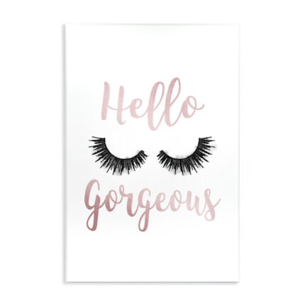 Hello Gorgeous by Amanda Greenwood – Textual Art Print - Chic Decora