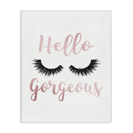 Hello Gorgeous by Amanda Greenwood – Textual Art Print - Chic Decora