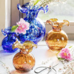 Hibiscus Handmade Glass Table Vase - Image 2