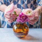 Hibiscus Handmade Glass Table Vase - Image 3