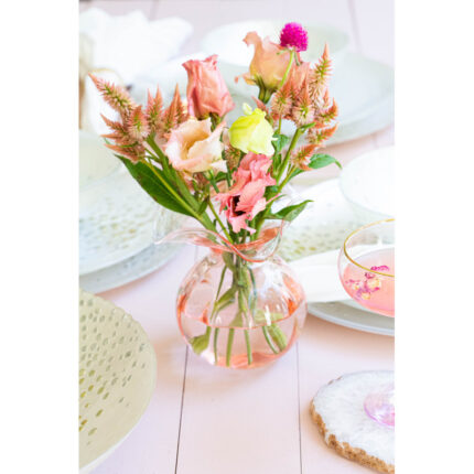 Hibiscus Handmade Glass Table Vase - Chic Decora