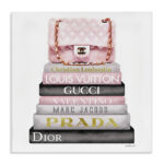 High Fashion Bookstack Padded Bag - Advertisements Print
