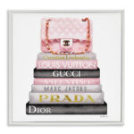High Fashion Bookstack Padded Bag - Advertisements Print