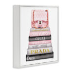 High Fashion Bookstack Padded Bag - Advertisements Print - Image 2