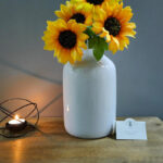 Hosley 8-Inch White Ceramic Vase â€“ 8" High Glazed Decorative Floral Vase for Weddings, Centerpieces, Votives, Garden Parties, Home, Office & Spa DÃ©cor - Image 5