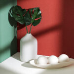 Hosley 8-Inch White Ceramic Vase â€“ 8" High Glazed Decorative Floral Vase for Weddings, Centerpieces, Votives, Garden Parties, Home, Office & Spa DÃ©cor - Image 3