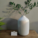 Hosley 8-Inch White Ceramic Vase â€“ 8" High Glazed Decorative Floral Vase for Weddings, Centerpieces, Votives, Garden Parties, Home, Office & Spa DÃ©cor - Image 4