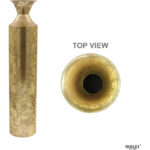 Hosley Decorative Gold Metal Tall Floor Vase. Ideal Gift for Floral Arrangements Weddings Party Spa Reiki Meditation Settings (27.25" High) - Image 6