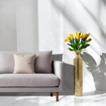 Hosley Decorative Gold Metal Tall Floor Vase. Ideal Gift for Floral Arrangements Weddings Party Spa Reiki Meditation Settings (27.25" High) - Image 2