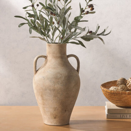 Howlan Natural Stoneware Vase - Chic Decora