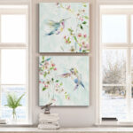 Hummingbird III - 2 Piece Wrapped Canvas Print Set - Image 4