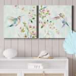Hummingbird III - 2 Piece Wrapped Canvas Print Set - Image 5