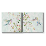 Hummingbird III - 2 Piece Wrapped Canvas Print Set - Image 7