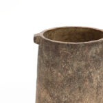 Icaria Rustic Ginger Root Brown Cement 11-Inch Tall Indoor and Outdoor Cylinder Vase - Image 4
