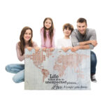In-A-Word World Map - Life Takes You to Unexpected Places, Love Brings You Home Textual Art - Image 3