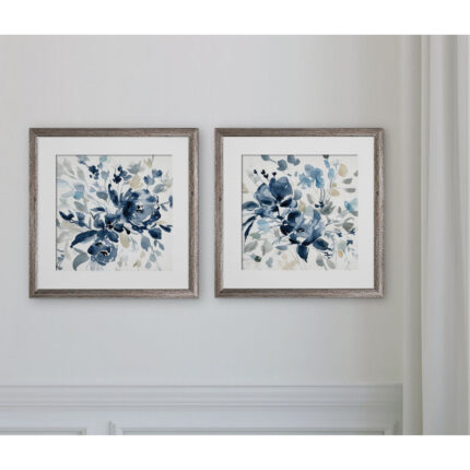Indigo Garden’ 2-Piece Painting Print Set - Chic Decora