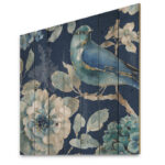 Indigold Bird Cottage Family III - Farmhouse Print on Natural Pine Wood - Image 4