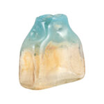 Isolina Beach-Inspired Decorative Glass Vase â€“ Tall Vase and Table Vase for Shelf Decor, Entryway or Mantel Styling â€“ Unique Home Decor Flower Vase Accent â€“ Blue & Tan - Image 8