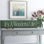 It's A Wonderful Life Textual Art Plaque