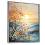 Ivoneta Bold Sunrise Eternal Renewal I - Sunrise & Sunset Canvas Print Wall Art - Image 4