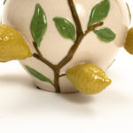 Ivory with Yellow Lemons 13.8-Inch Tall Vase - Image 5