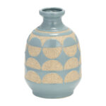 Jeiker Boho Stoneware Ceramic Vase with Textured Detail and Sculptural Form in Contemporary Minimalist Design for Modern Eclectic Spaces - Image 7