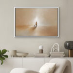 Jesus Christ And The Lost Lamb Brown Color Illustrations Religious Christian Artwork - Image 4