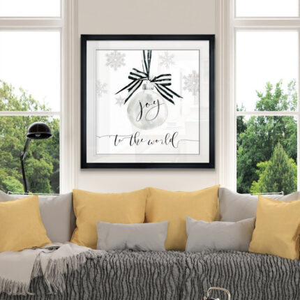 Joy Ornament – Textual Art Print - Chic Decora
