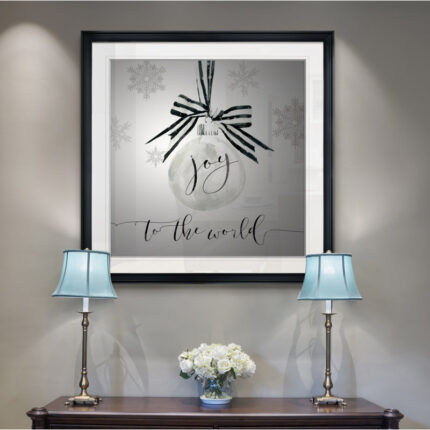 Joy Ornament – Textual Art Print - Chic Decora