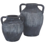 Juniour Stoneware Vase Set Of 2 (Set of 2) - Image 2