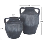 Juniour Stoneware Vase Set Of 2 (Set of 2) - Image 4