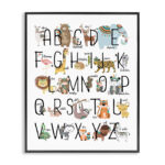 Kaneb Boho Animal ABCs Giclee Texturized Framed Art - Image 2