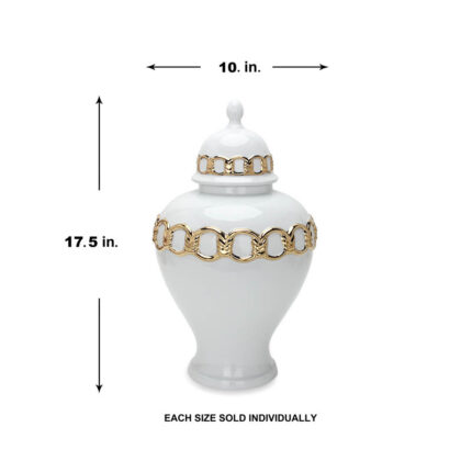 Karragh Handmade Ceramic Ginger Jar - Chic Decora