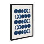 Kashdon Moon Phases' by Teju Reval - Floater Frame Painting Print on Canvas - Image 2