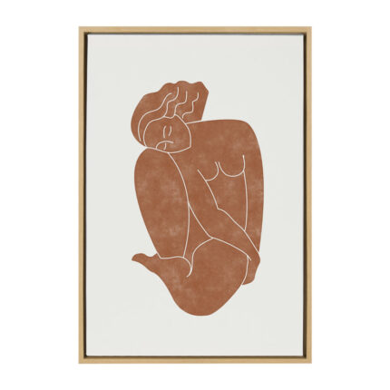 Katriana Figurine’ by Alexander Ginzburg – Floater Frame Painting Print on Canvas - Chic Decora