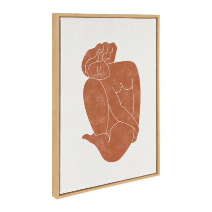 Katriana Figurine’ by Alexander Ginzburg – Floater Frame Painting Print on Canvas - Chic Decora