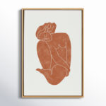 Katriana Figurine' by Alexander Ginzburg - Floater Frame Painting Print on Canvas - Image 3