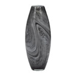 Katrina Grey Swirl Glass Vase - Image 6