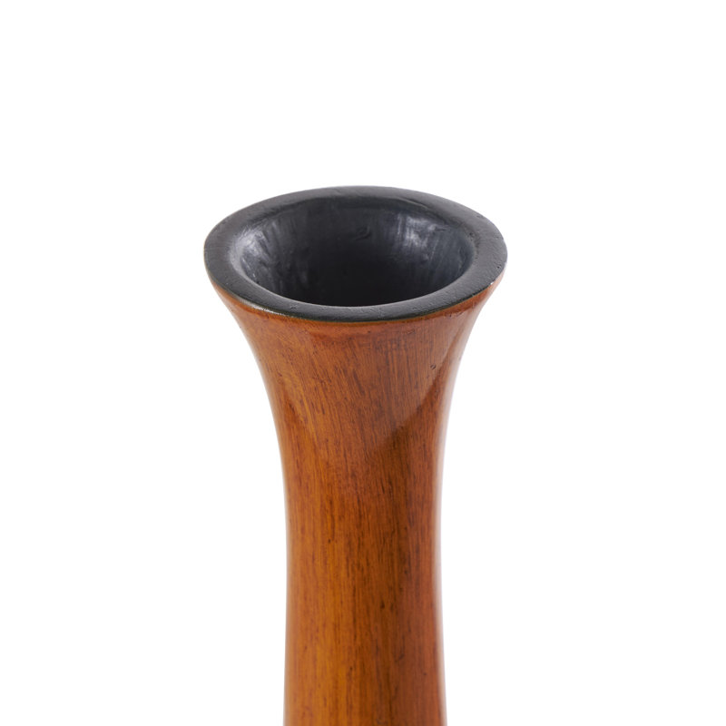 Kawamura Multi Colored Polystone Abstract Decorative Vase with Wrapped Beaded Accent - Image 8