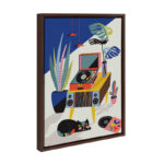 Keaundrea Chill Out Saturday by Rachel Lee - Floater Frame Print on Canvas - Image 6