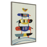 Keaundrea Skate Dog by Rachel Lee - Floater Frame Painting Print on Canvas - Image 2